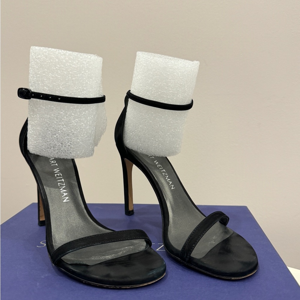 Stuart Weitzman Black Nudist 100 Women's sandals heels